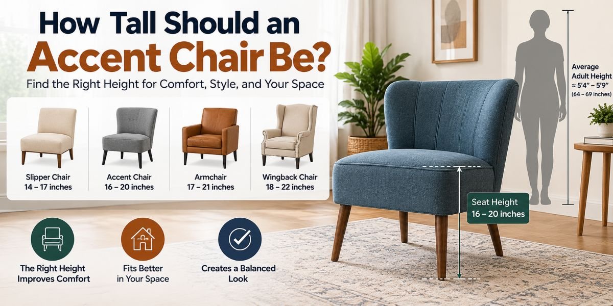 How Tall Should an Accent Chair Be? The Easy Height Guide