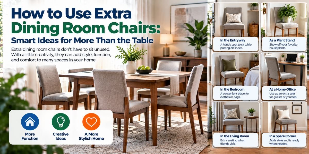 How to Use Extra Dining Room Chairs: Smart Ideas for More Than the Table