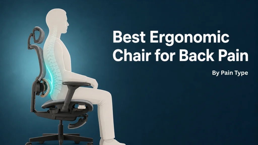 Different types of office seating options arranged neatly in a bright workspace.