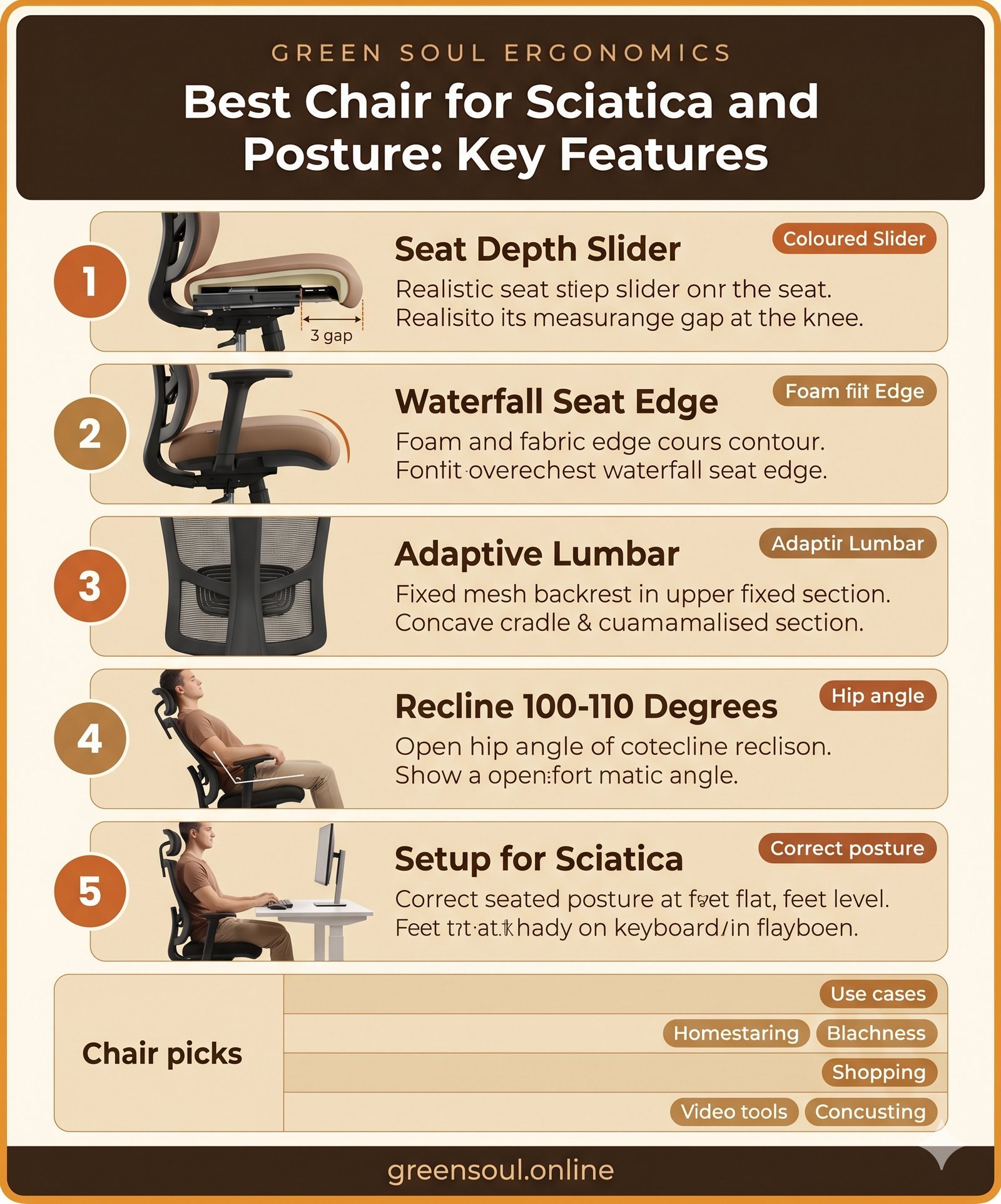 An ergonomic chair at a desk with a tablet showing help center information.