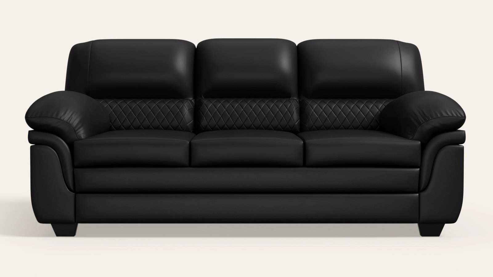 Close-up of a high-quality three-seater sofa frame showcasing durable wood construction and craftsmanship.