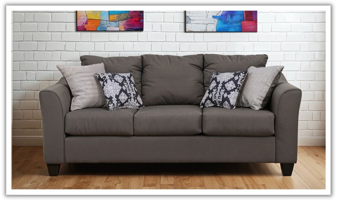 Three different styles of sofas ranging from budget to luxury quality.