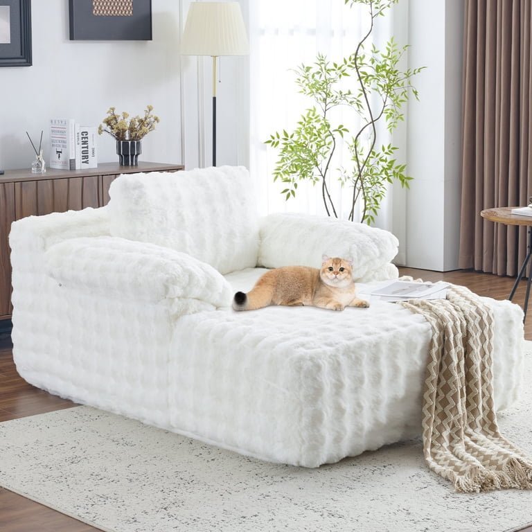 A close up of a living room couch showing a quality certification tag.