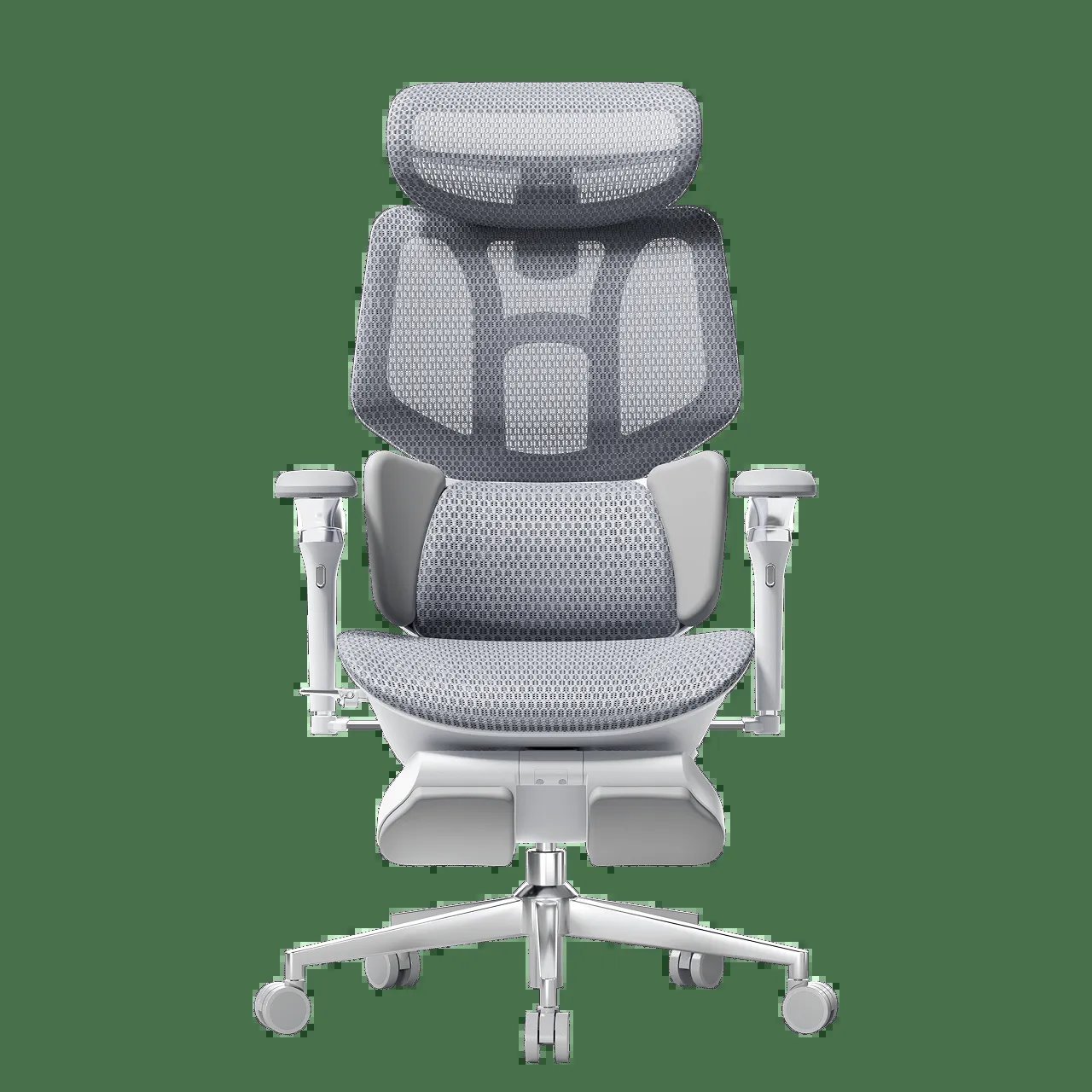 A person researching ergonomic chair options on a tablet in a home office.