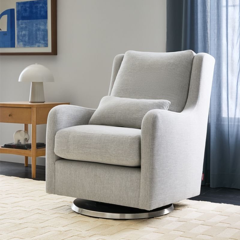 A tape measure and fabric swatches sit on a chair for product research.