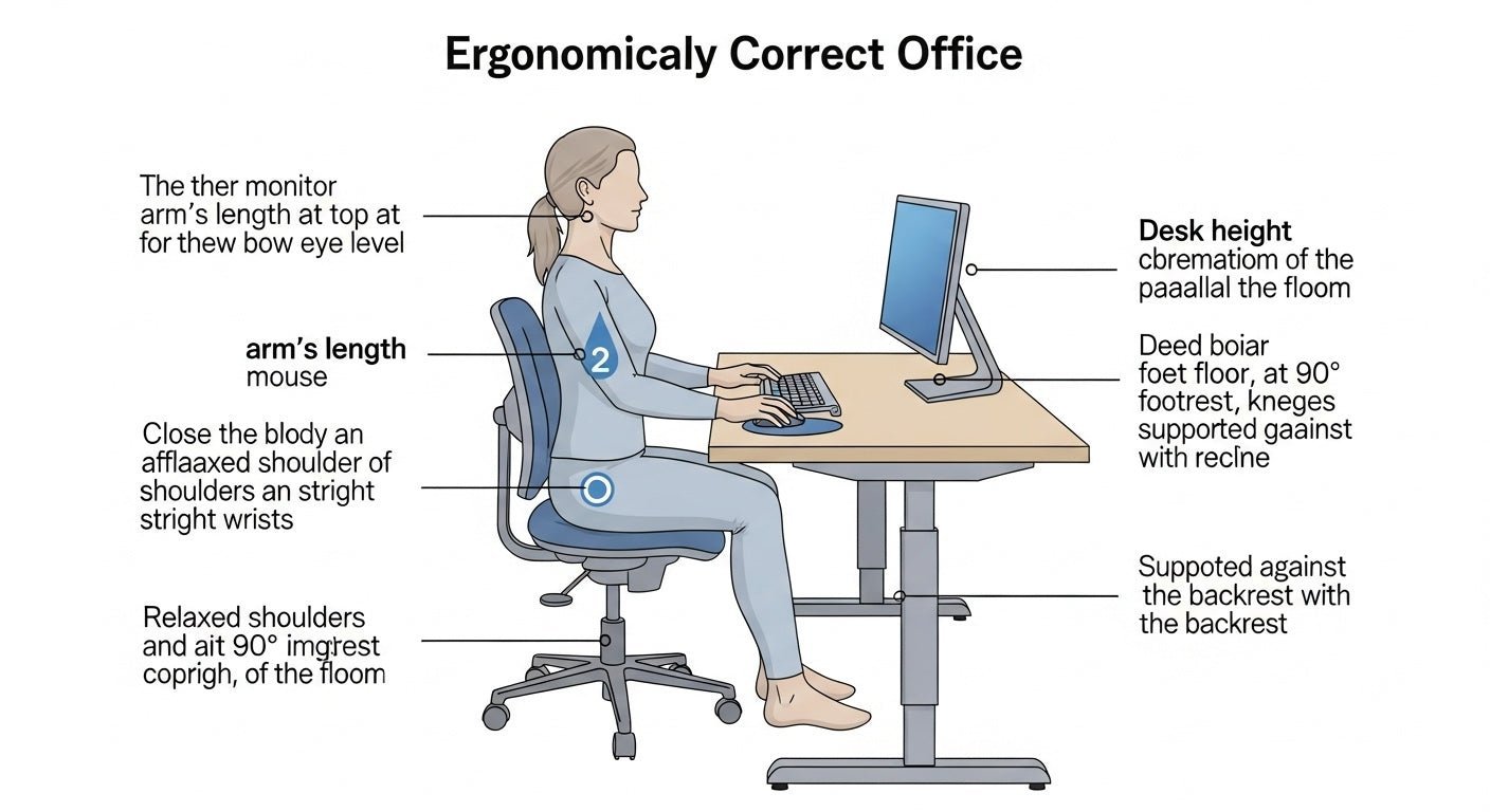 Various components for an ergonomic chair are arranged neatly on a table.