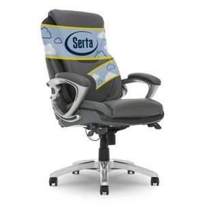 A comfortable leather chair in a study room for ergonomic health questions.