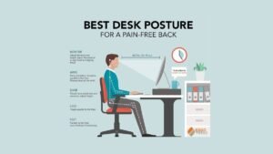 A modern ergonomic office chair designed to provide excellent support for back issues.