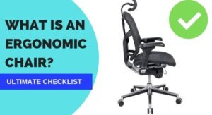 A modern ergonomic chair designed for comfort sits in a bright home office.