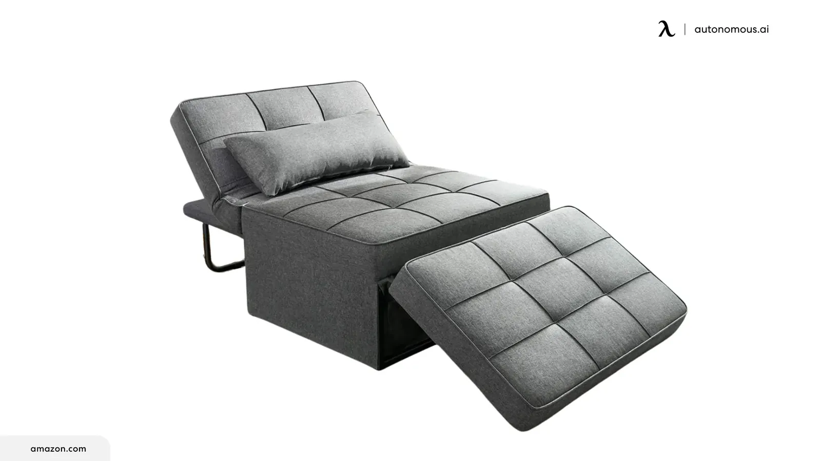 Adjusting the recline lever on a modern office chair to safely transition into a bed.