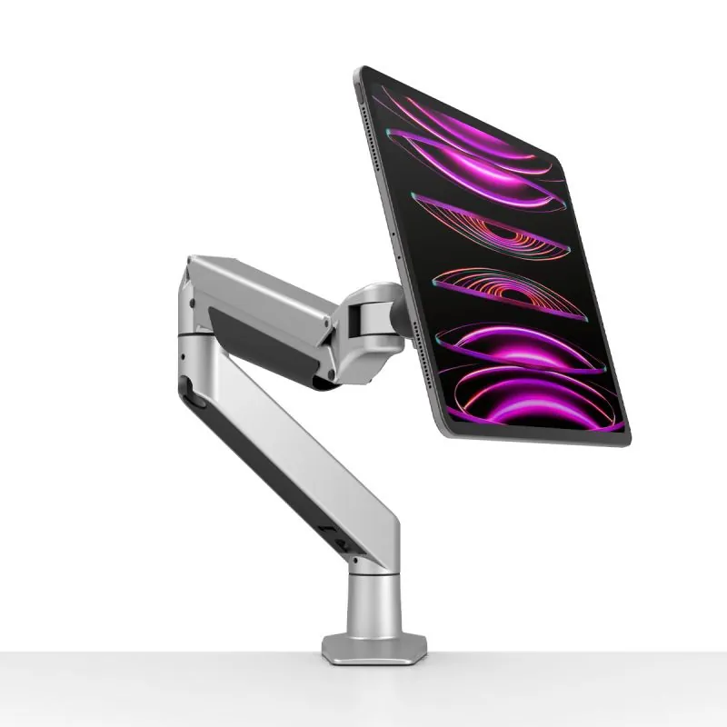 An ARM tablet placed on a desk with clear space around its vents.