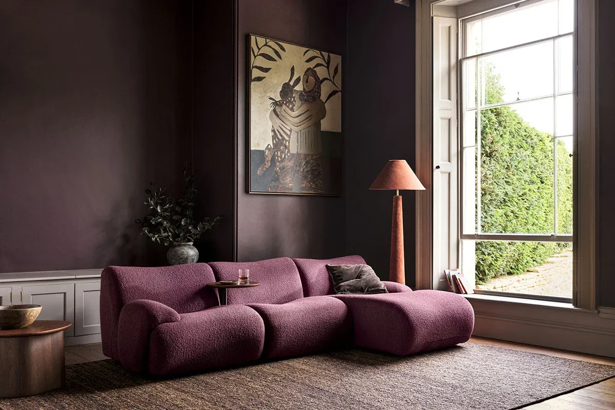 Close up of a sturdy wooden sofa frame showing excellent craftsmanship.
