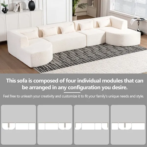 A comfortable chaise lounge section attached to a contemporary modular sofa.