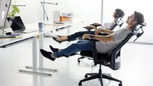 A comfortable recliner chair designed for sleeping in a bright modern living room.