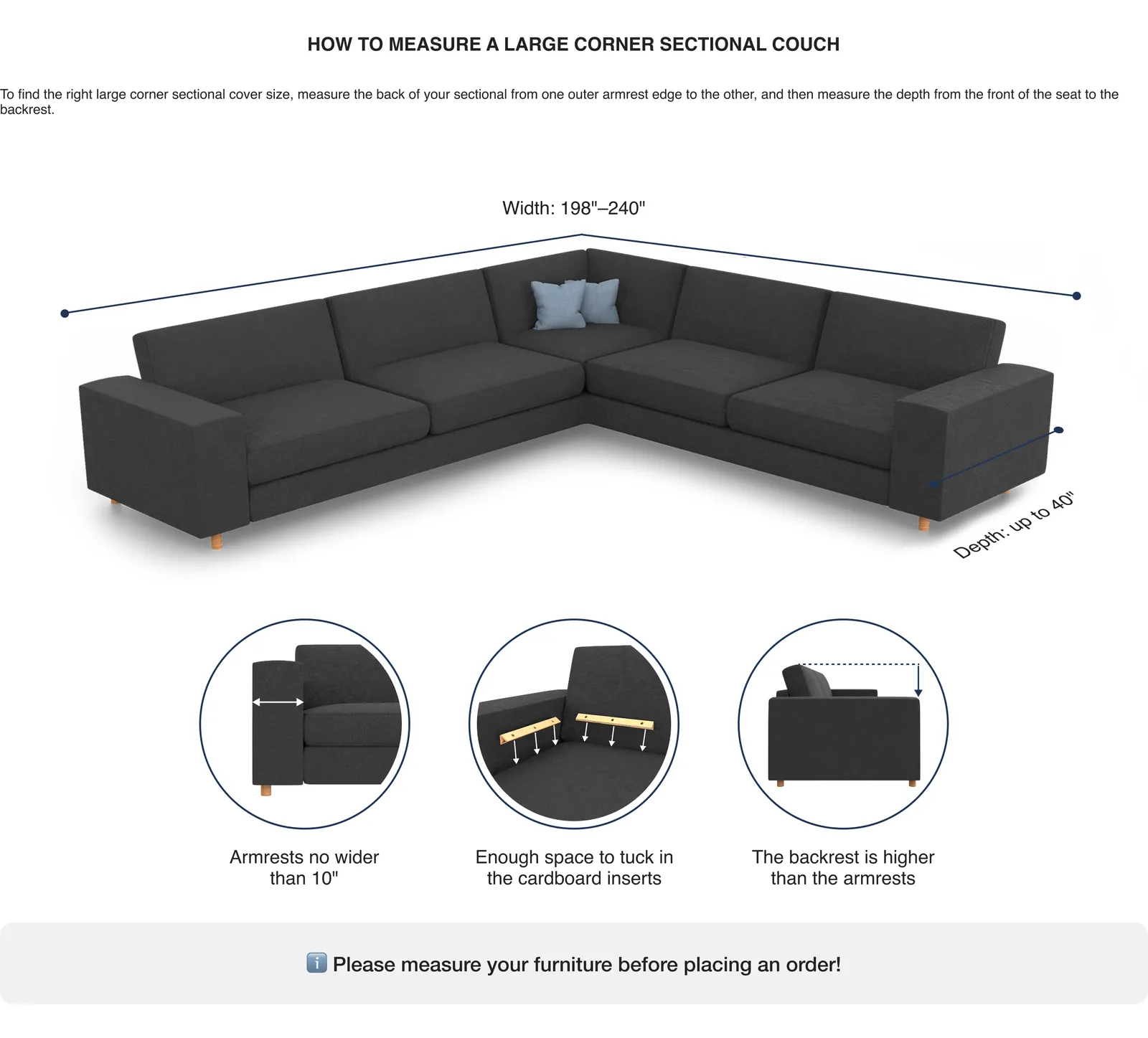 A compact modular sectional sofa arranged perfectly in a small living room space.