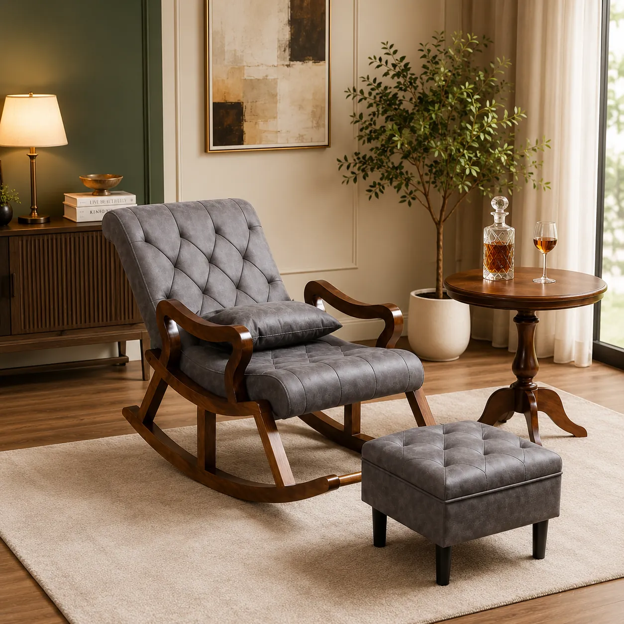 Measuring the dimensions of a bedroom chair to ensure a perfect fit.
