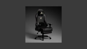 Modern budget office chair displayed in a bright minimalist home office setting