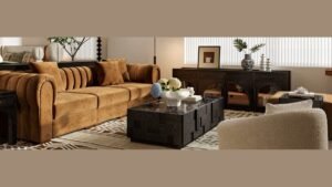 A modern living room featuring a stylish couch for your home interior.