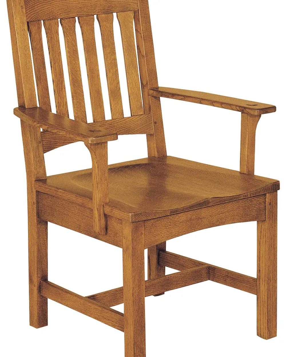 Overly wide side chairs scratching dining table apron in bright room