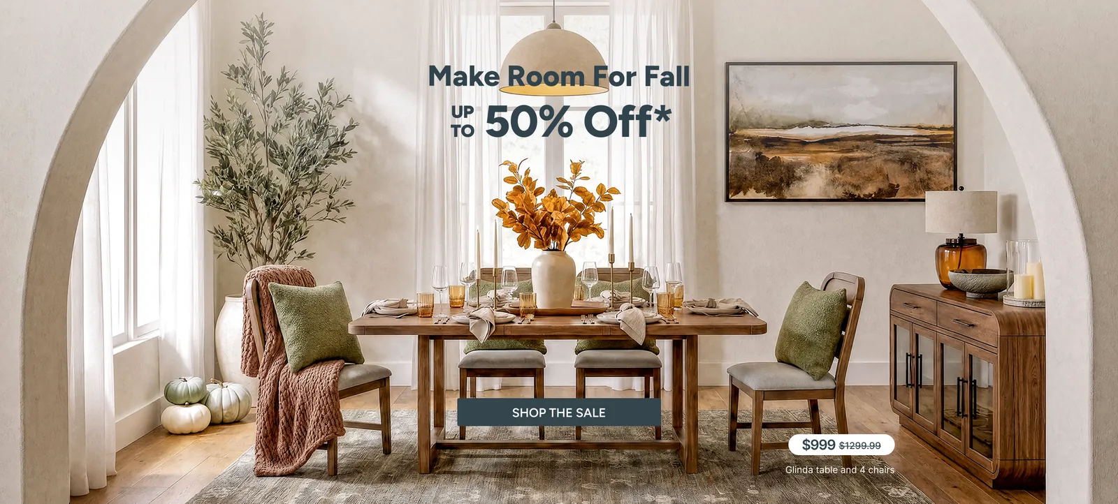 Three different dining chairs displayed side by side in a bright showroom.