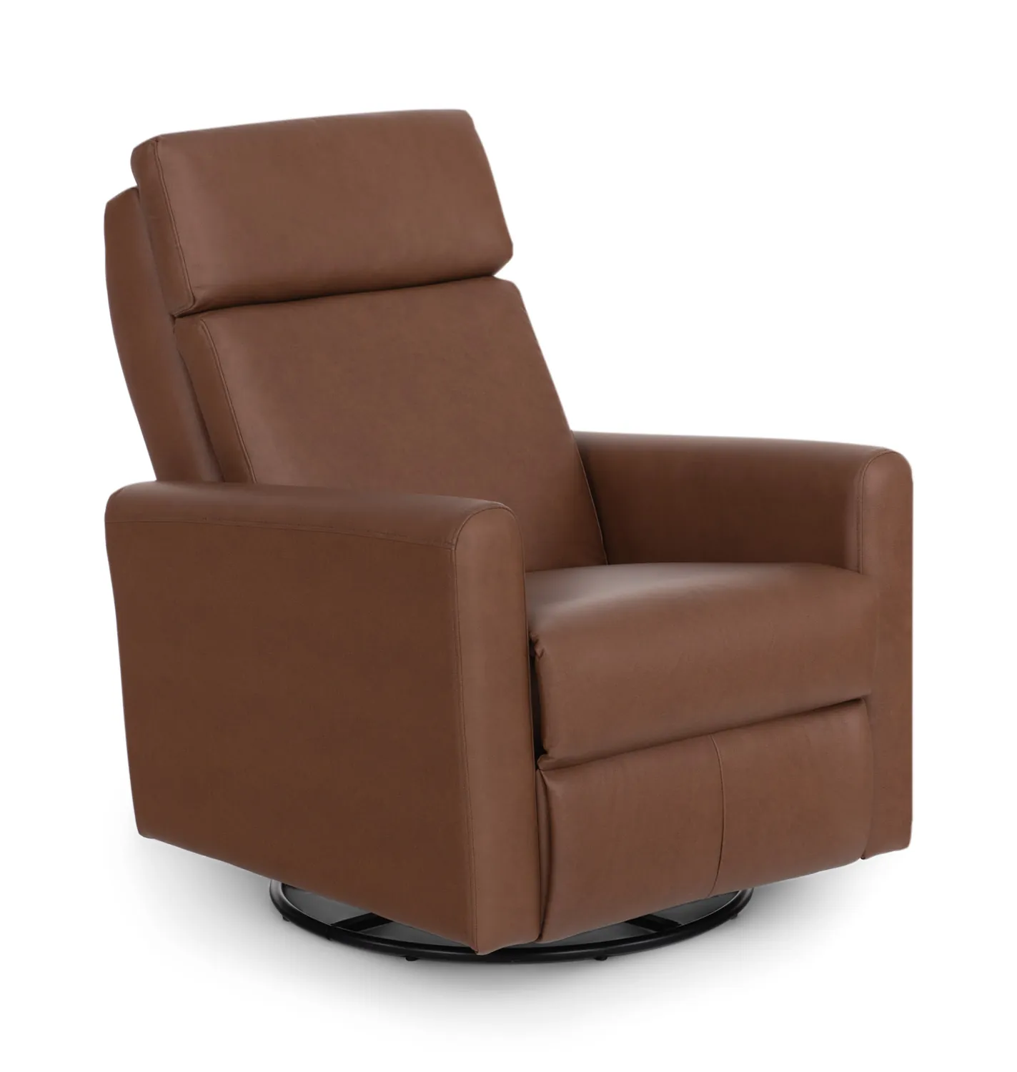 Two different lift chair bases showing a circular swivel pedestal versus rectangular frame.