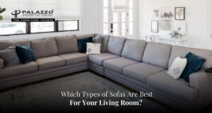 A variety of stylish sofas displayed in a bright, modern living room interior.